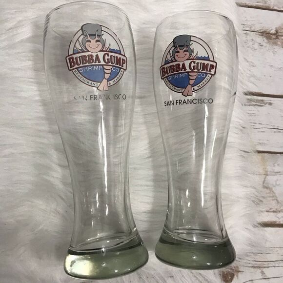 🦩 Bubba Gump Shrimp Co San Francisco Beer Pilsner Glass Souvenir Cup - Picture 6 of 8